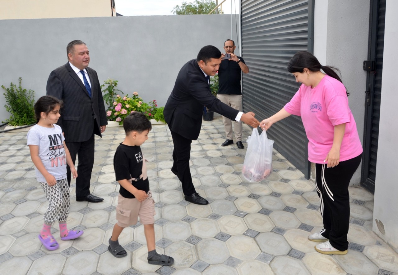 Qurban Bayramı Pirallahı rayonunda da qeyd olundu - FOTOLAR